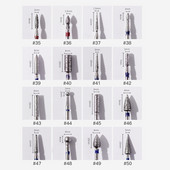 Deimantinės odelių nagų kirpimo priemonės, skirtos E-File manikiūro nagų grąžtams 3/32 colių nagų šlifuoklio antgaliai salono nagų priežiūros reikmenims