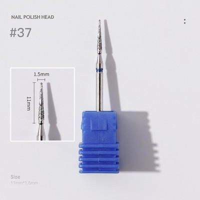 Deimantinės odelių nagų kirpimo priemonės, skirtos E-File manikiūro nagų grąžtams 3/32 colių nagų šlifuoklio antgaliai salono nagų priežiūros reikmenims