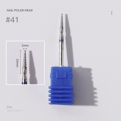 Deimantinės odelių nagų kirpimo priemonės, skirtos E-File manikiūro nagų grąžtams 3/32 colių nagų šlifuoklio antgaliai salono nagų priežiūros reikmenims