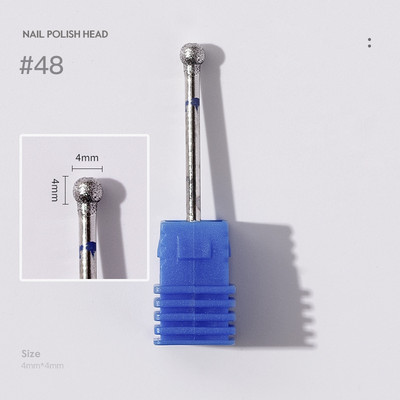 Deimantinės odelių nagų kirpimo priemonės, skirtos E-File manikiūro nagų grąžtams 3/32 colių nagų šlifuoklio antgaliai salono nagų priežiūros reikmenims