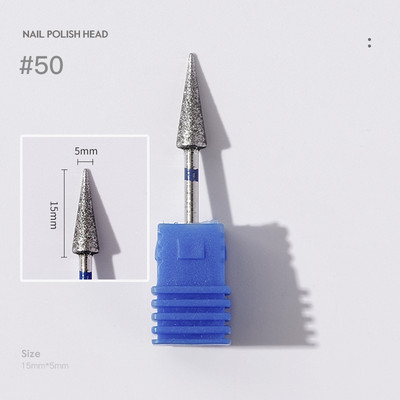 Deimantinės odelių nagų kirpimo priemonės, skirtos E-File manikiūro nagų grąžtams 3/32 colių nagų šlifuoklio antgaliai salono nagų priežiūros reikmenims