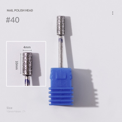 Deimantinės odelių nagų kirpimo priemonės, skirtos E-File manikiūro nagų grąžtams 3/32 colių nagų šlifuoklio antgaliai salono nagų priežiūros reikmenims