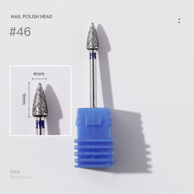 Deimantinės odelių nagų kirpimo priemonės, skirtos E-File manikiūro nagų grąžtams 3/32 colių nagų šlifuoklio antgaliai salono nagų priežiūros reikmenims