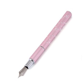 Писалка за боядисване на нокти Diamond Crystal Dotting Fountain Pen Brush Salon DIY Nail Art Manicure Tool с 5 резервни глави за пунктиране