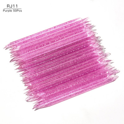 50/100 db Újrafelhasználható Crystal Stick Kétvégű körömdíszítő körömnyomó körömbőr eltávolító eszköz pedikűr ápolás köröm manikűr eszközök
