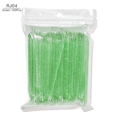 50/100 db Újrafelhasználható Crystal Stick Kétvégű körömdíszítő körömnyomó körömbőr eltávolító eszköz pedikűr ápolás köröm manikűr eszközök