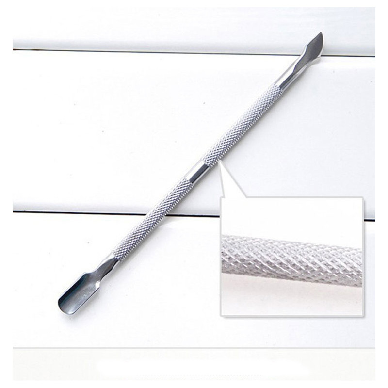 4 db/Szett acél Manikűr tisztító Kétvégű Cuticle Pusher Dead Skin Remover Care körömdíszítő eszköz All for manikűr készlet
