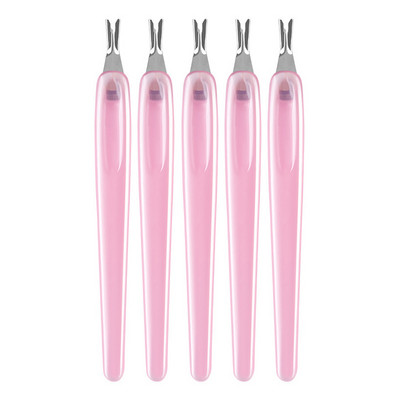 5 vnt. odelių stūmiklis, nerūdijantis stūmiklis, nagų dailės šakutės manikiūro įrankis, skirtas nupjauti negyvai odai, šakutės žnyplės stūmiklis, žoliapjovės odelių valiklis