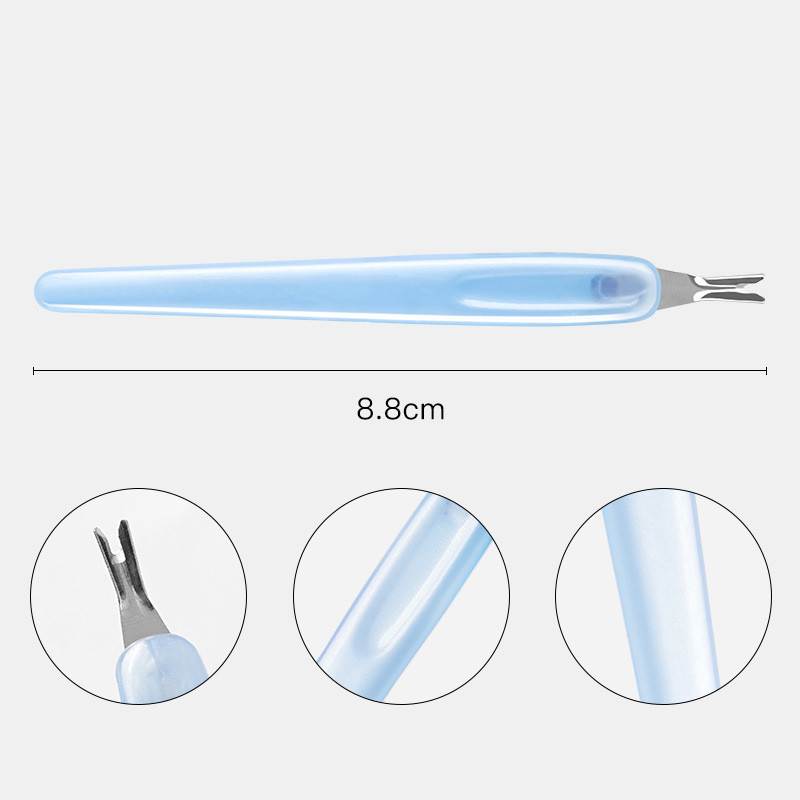 5 vnt. odelių stūmiklis, nerūdijantis stūmiklis, nagų dailės šakutės manikiūro įrankis, skirtas nupjauti negyvai odai, šakutės žnyplės stūmiklis, žoliapjovės odelių valiklis