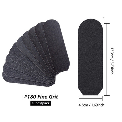 10kom/paket Turpije za zamjenu stopala Sading Pedikura-Alat za njegu-Brusni papir-Uklanjanje žuljeva-Crna tvrda mrtva koža-Uklanjanje-Masaža stopala