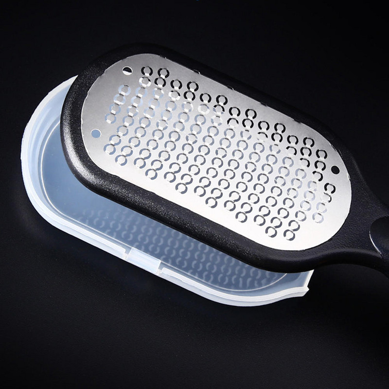 Pedikiūro pėdų dildės grandiklis Callus Dead Skin Remover Nerūdijančio plieno Nešiojama Rasp Colossal Pėdų trintuvė Šveitiklis Drėgna sausų pėdų priežiūra