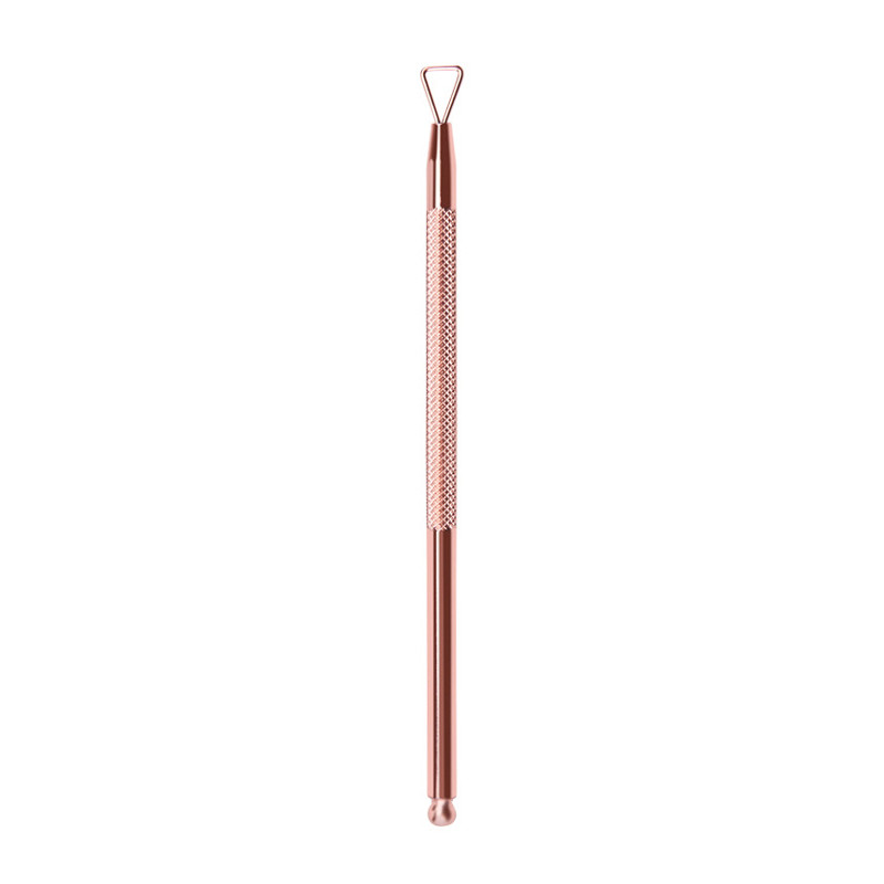 3db/táska Rose Gold Pro rozsdamentes acél kutikula eltávolító nyomó olló körömszerszám szett Finger Dead Skin csipeszvágó