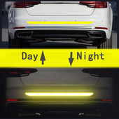 5Pcs/set Sigurnosne snažne reflektirajuće trake Reflektirajuća naljepnica za automobil Traka upozorenja Naljepnice za reflektirajuću traku za automobil Dodatna oprema za eksterijer automobila