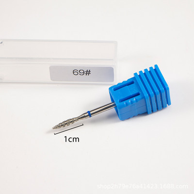 Tornado plameno glodalo za manikuru 3/32" (2,35 mm) standardne vrhove za brušenje noktiju sa spiralnom česticom za Efile crveno plavo