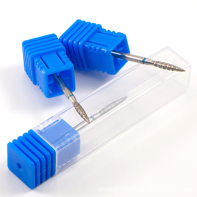 Tornado plameno glodalo za manikuru 3/32" (2,35 mm) standardne vrhove za brušenje noktiju sa spiralnom česticom za Efile crveno plavo