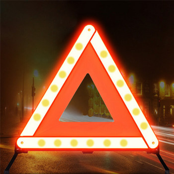 Προειδοποίηση έκτακτης ανάγκης για βλάβη αυτοκινήτου Τρίγωνο Κόκκινο ανακλαστικό Κίνδυνος ασφαλείας Τρίποδα αυτοκινήτου διπλωμένο ανακλαστήρα πινακίδας στάσης Cinta Reflectante