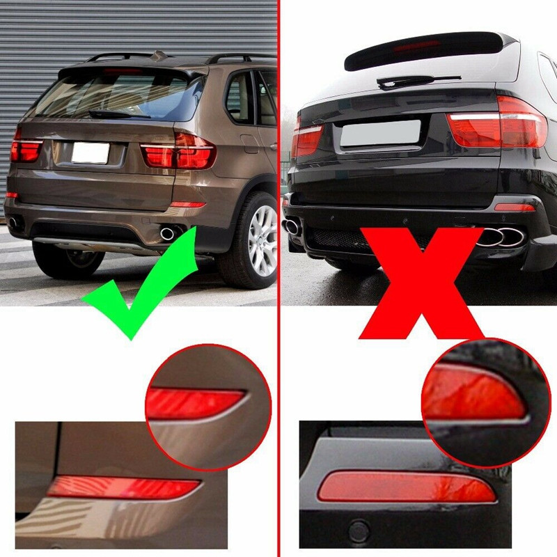 1 pereche capac autocolant reflector bara spate stânga și dreapta pentru-BMW X5 E70 LCI 2011-2013 63147240997 63147240998