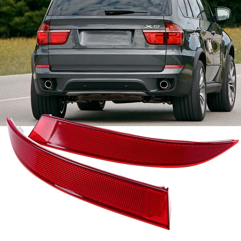 1 pereche capac autocolant reflector bara spate stânga și dreapta pentru-BMW X5 E70 LCI 2011-2013 63147240997 63147240998