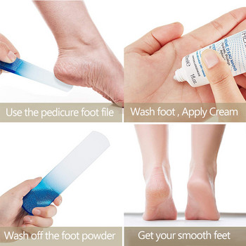 Γυάλινη λίμα ποδιών - Crystal Foot File Callus Remover, Pedicure Rasp, Hard Skin Remover Tool για λεία χέρια και πόδια με Nano
