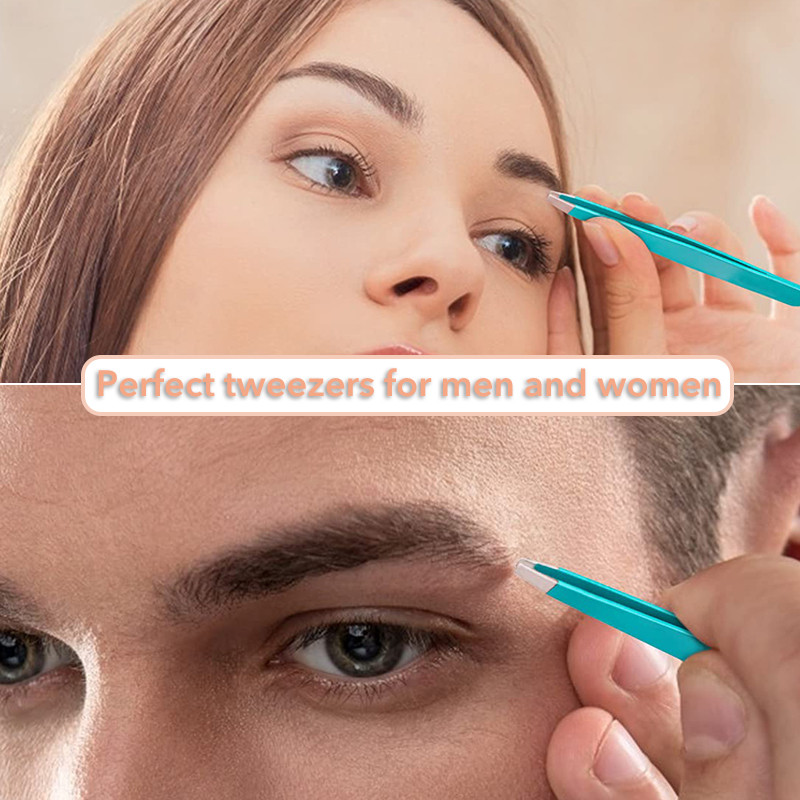 1kom 4 boje Profesionalne pincete za obrve Trimer Profiler za obrve S lica i nosa Uklanjanje dlačica Alati za skidanje šminke