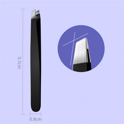 1kom pinceta za obrve Precizno čupanje finih dlačica Čupanje dlačica za bradu Štipaljke za obrve od nehrđajućeg čelika Alat za šminkanje