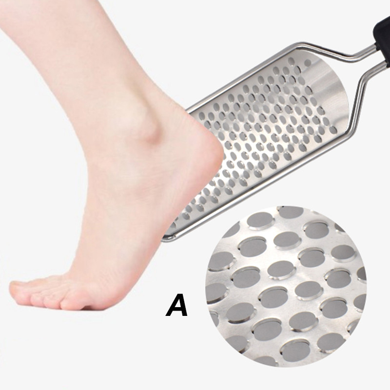 Lábápoló pedikűr eszközök Szettek Feet File Rasp Callus Dead Hard Skin Care Remover Rozsdamentes acél reszelő súroló masszírozó 2021