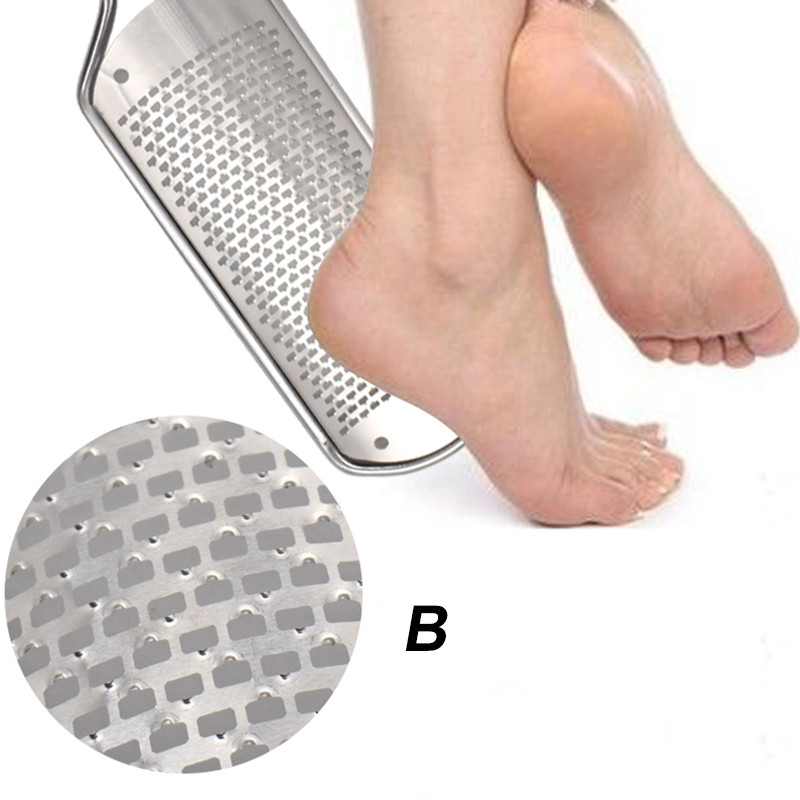 Lábápoló pedikűr eszközök Szettek Feet File Rasp Callus Dead Hard Skin Care Remover Rozsdamentes acél reszelő súroló masszírozó 2021