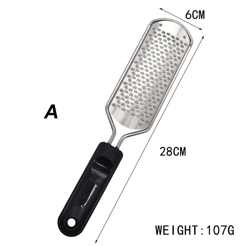 Lábápoló pedikűr eszközök Szettek Feet File Rasp Callus Dead Hard Skin Care Remover Rozsdamentes acél reszelő súroló masszírozó 2021
