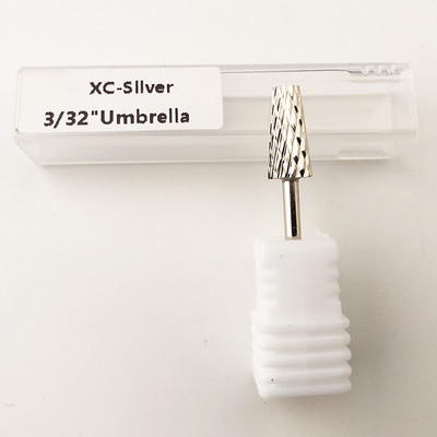 Kúpos hordós szögfúró, 3/32" (2,35 mm) volfrámkabinos körömdíszítő elektromos körömfúrógéphez (finom, arany)