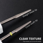 Τρυπάνι βολφραμίου για νύχια 3/32" Tornado Nail Bits for Cuticle Remove Acrylic Gel Nails Εργαλεία μανικιούρ Efile Accessories