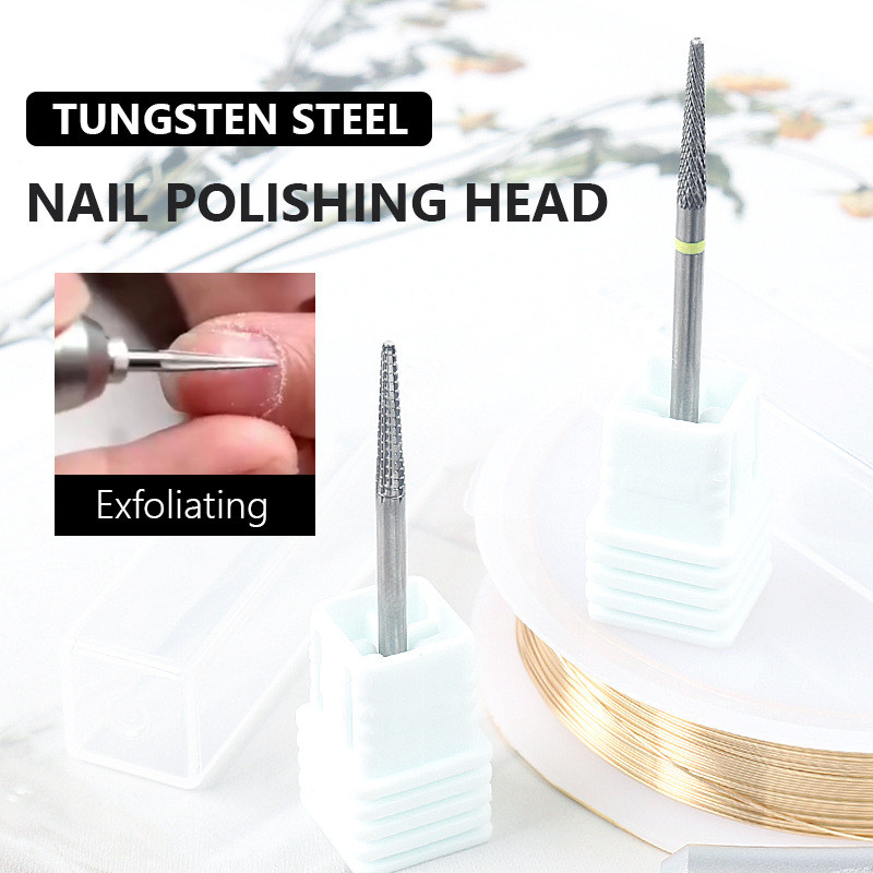 Τρυπάνι βολφραμίου για νύχια 3/32" Tornado Nail Bits for Cuticle Remove Acrylic Gel Nails Εργαλεία μανικιούρ Efile Accessories