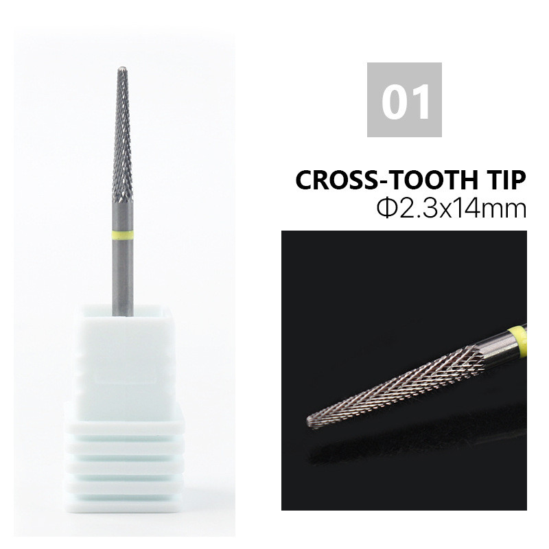Τρυπάνι βολφραμίου για νύχια 3/32" Tornado Nail Bits for Cuticle Remove Acrylic Gel Nails Εργαλεία μανικιούρ Efile Accessories