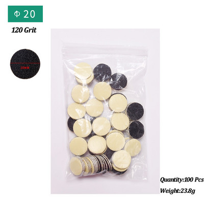 100 db Pedikűr eszközök Professzionális korongok Callus Disks Foot File Crystal Epilator Grit 120 Black Lime Dueaves Feet csiszolópapírhoz