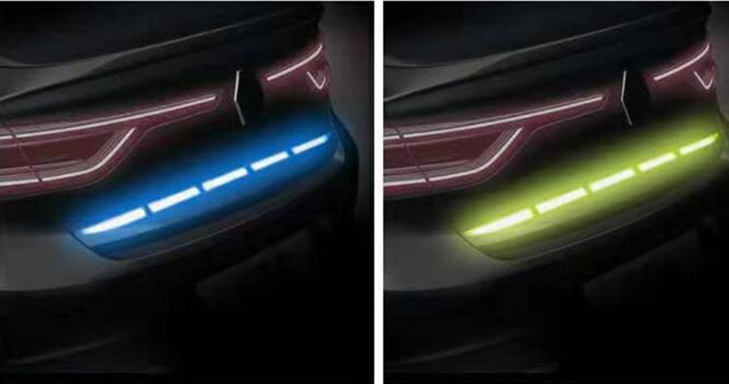 5 τμχ Ανακλαστικό αυτοκόλλητο πορτμπαγκάζ αυτοκινήτου Styling αυτοκινήτου για Renault clio megane 2 3 duster renault Scenic Sandero Captur Twingo