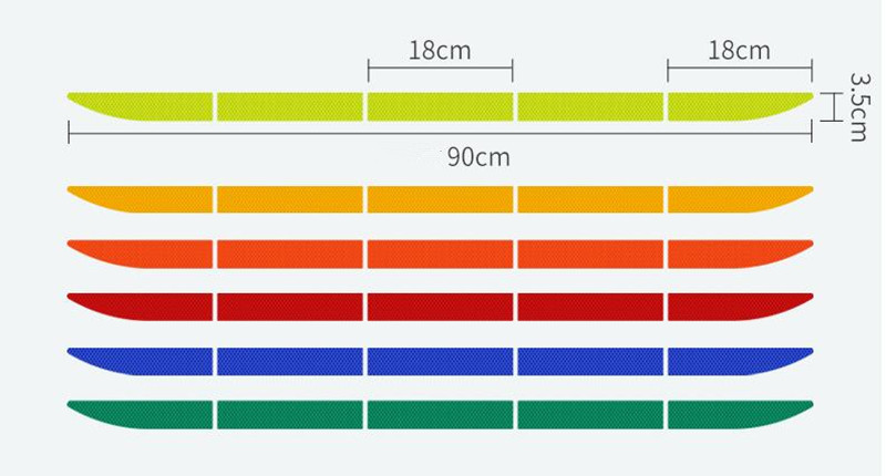 5 τμχ Ανακλαστικό αυτοκόλλητο πορτμπαγκάζ αυτοκινήτου Styling αυτοκινήτου για Renault clio megane 2 3 duster renault Scenic Sandero Captur Twingo