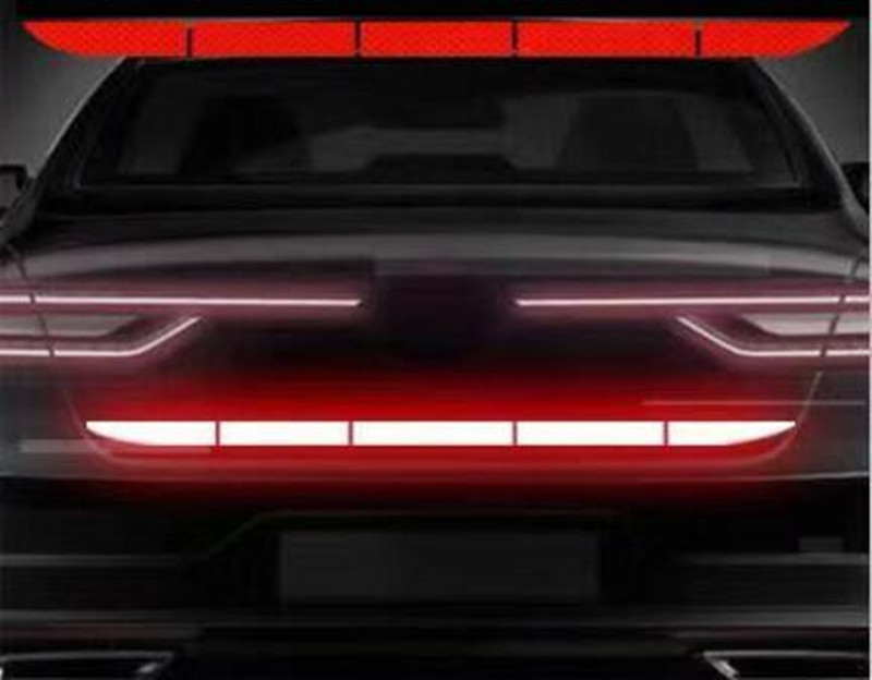 5 τμχ Ανακλαστικό αυτοκόλλητο πορτμπαγκάζ αυτοκινήτου Styling αυτοκινήτου για Renault clio megane 2 3 duster renault Scenic Sandero Captur Twingo