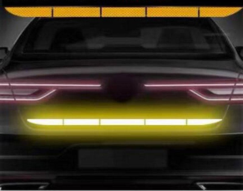 5 τμχ Ανακλαστικό αυτοκόλλητο πορτμπαγκάζ αυτοκινήτου Styling αυτοκινήτου για Renault clio megane 2 3 duster renault Scenic Sandero Captur Twingo