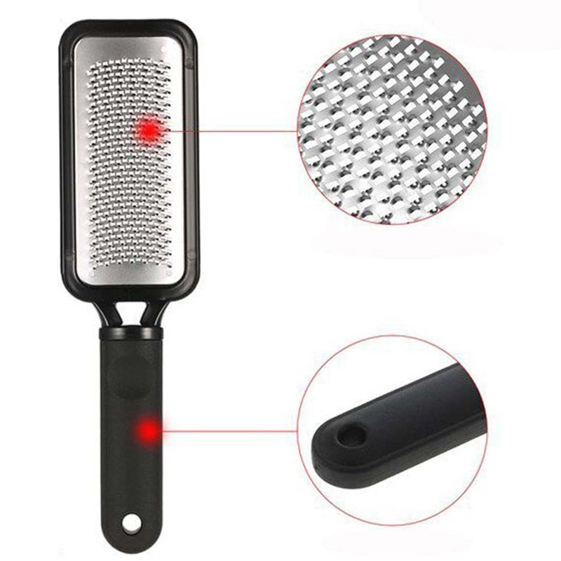 Foot File Callus Dead Skin Remover Professzionális masszírozó Feet Care SPA Szalon Pedikűr Rasp Tools Rozsdamentes acél 1db/szett