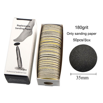 35 mm-es elektromos lábápoló eszközök Fémkorong cserélhető csiszolópapír pedikűr eszközhöz Kutikula bőrkeményedés eltávolító eszköz