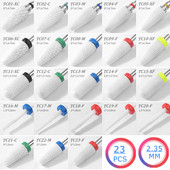 Κεραμικά τρυπάνια μανικιούρ Nail Sander Cutter 2,35mm Nail Drill Bits Professional Demover Cuticle for Acrylic Gel Nails