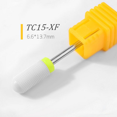 Κεραμικά τρυπάνια μανικιούρ Nail Sander Cutter 2,35mm Nail Drill Bits Professional Demover Cuticle for Acrylic Gel Nails