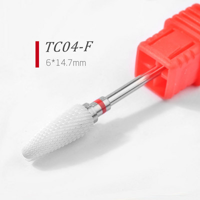 Κεραμικά τρυπάνια μανικιούρ Nail Sander Cutter 2,35mm Nail Drill Bits Professional Demover Cuticle for Acrylic Gel Nails