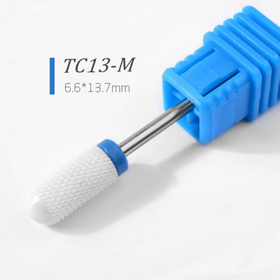 Κεραμικά τρυπάνια μανικιούρ Nail Sander Cutter 2,35mm Nail Drill Bits Professional Demover Cuticle for Acrylic Gel Nails