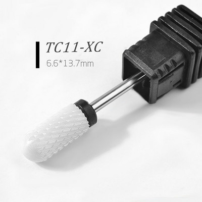 Κεραμικά τρυπάνια μανικιούρ Nail Sander Cutter 2,35mm Nail Drill Bits Professional Demover Cuticle for Acrylic Gel Nails