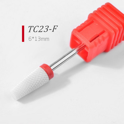 Κεραμικά τρυπάνια μανικιούρ Nail Sander Cutter 2,35mm Nail Drill Bits Professional Demover Cuticle for Acrylic Gel Nails