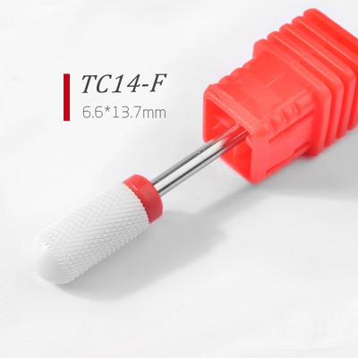 Κεραμικά τρυπάνια μανικιούρ Nail Sander Cutter 2,35mm Nail Drill Bits Professional Demover Cuticle for Acrylic Gel Nails