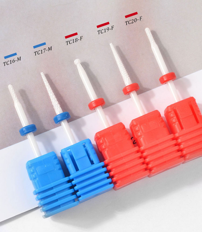 Κεραμικά τρυπάνια μανικιούρ Nail Sander Cutter 2,35mm Nail Drill Bits Professional Demover Cuticle for Acrylic Gel Nails