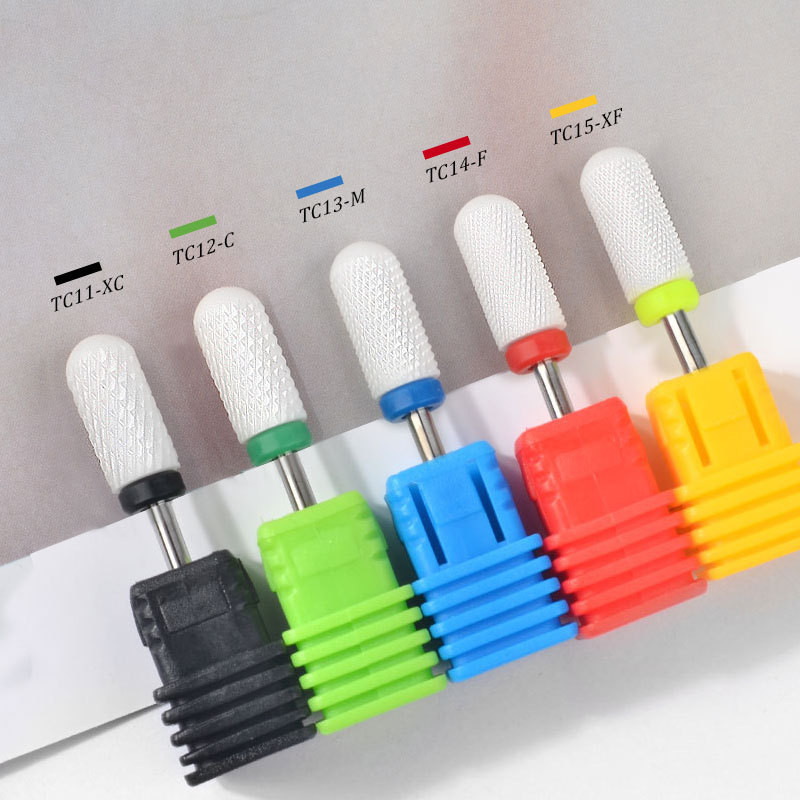 Κεραμικά τρυπάνια μανικιούρ Nail Sander Cutter 2,35mm Nail Drill Bits Professional Demover Cuticle for Acrylic Gel Nails