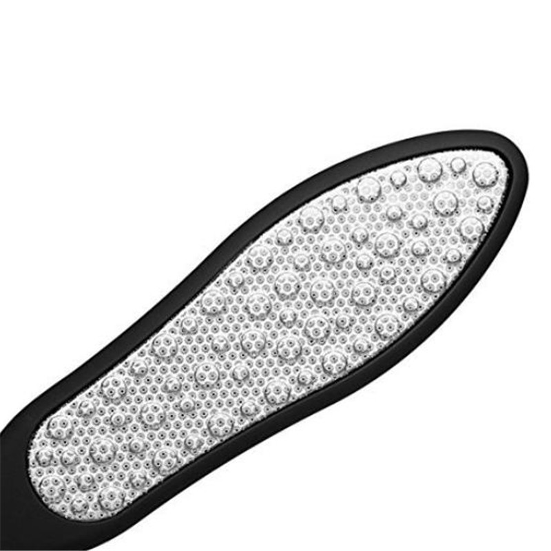 Új 1db rozsdamentes acél lábreszelő sarokreszelő a lábakhoz Pedikűr Rasp Remover Scrub Manikűr Köröm Szerszámok Dropshipping 40#410