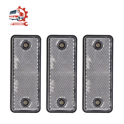 AOHEWEI 3x πορτοκαλί πίσω ανακλαστήρες ανακλαστικές λωρίδες για στύλους πύλης Ανακλαστήρες νυχτερινής ασφάλειας Βιδωτή στερέωση σε φορτηγό τροχόσπιτου ρυμουλκούμενου σκάφους